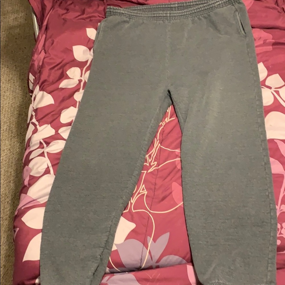 Grey sweatpants